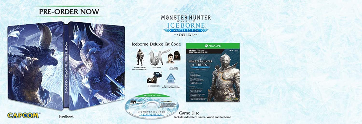 Monster Hunter World: Iceborne Master Edition Deluxe - (XB1) Xbox One Video Games Capcom   