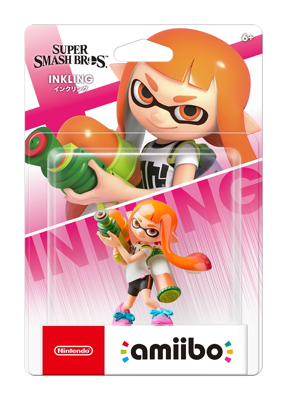 Inkling Girl (Super Smash Bros. series) - Nintendo Switch Amiibo (Japanese Import) Amiibo Nintendo   