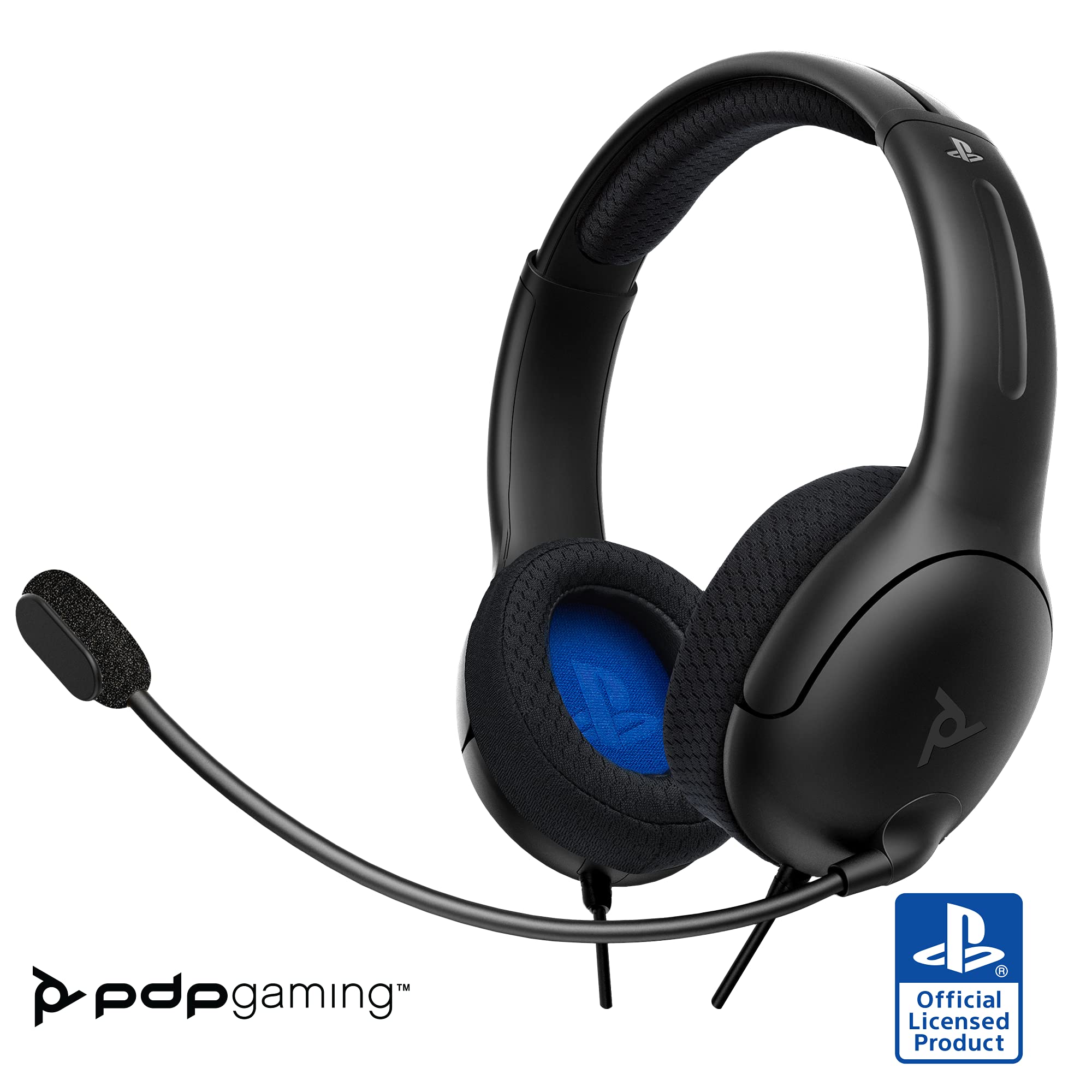 PDP AIRLITE Wired Stereo Gaming Headset (Black) - (PS5) Playstation 5 Video Games PDP   