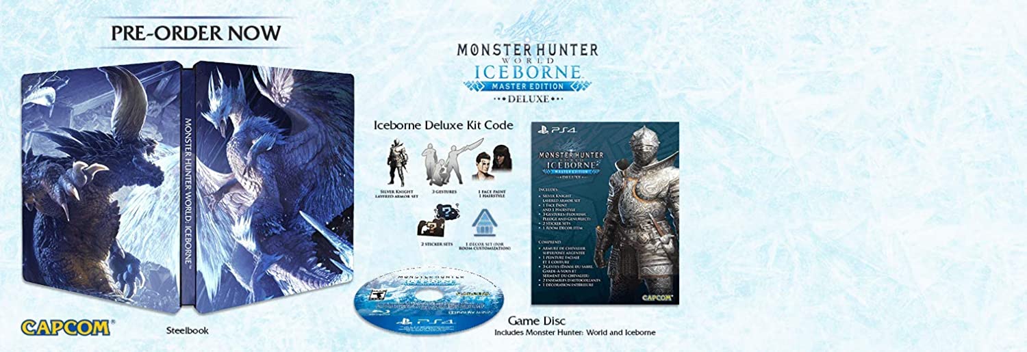 Monster Hunter World: Iceborne Master Edition Deluxe - (PS4) PlayStation 4 Video Games Capcom   