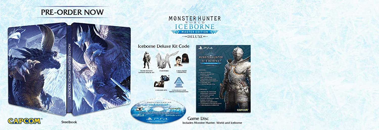 Monster Hunter World: Iceborne (Master Edition Deluxe) - (PS4) PlayStation 4 Video Games Capcom