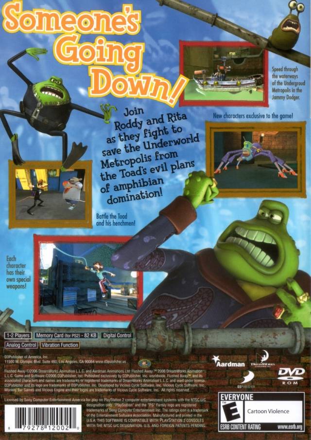 DreamWorks & Aardman Flushed Away - (PS2) PlayStation 2 [Pre-Owned] Video Games D3Publisher   