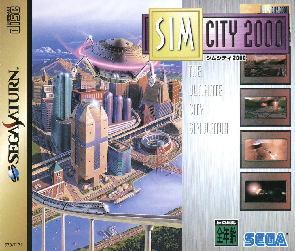 SimCity 2000 - (SS) SEGA Saturn [Pre-Owned] (Japanese Import) Video Games Sega   