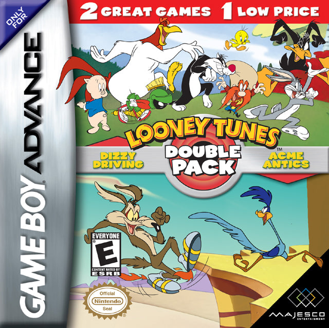 Looney Tunes: Double Pack - Dizzy Driving / Acme Antics - (GBA) Game Boy Advance Video Games Majesco   