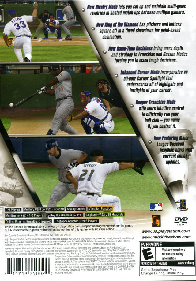 MLB 06: The Show - (PS2) PlayStation 2 [Pre-Owned] Video Games SCEA   