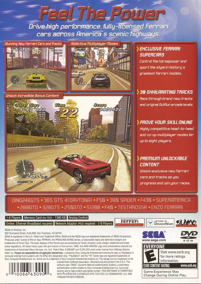 OutRun 2006: Coast 2 Coast - (PS2) Playstation 2 [Pre-Owned] Video Games Sega   