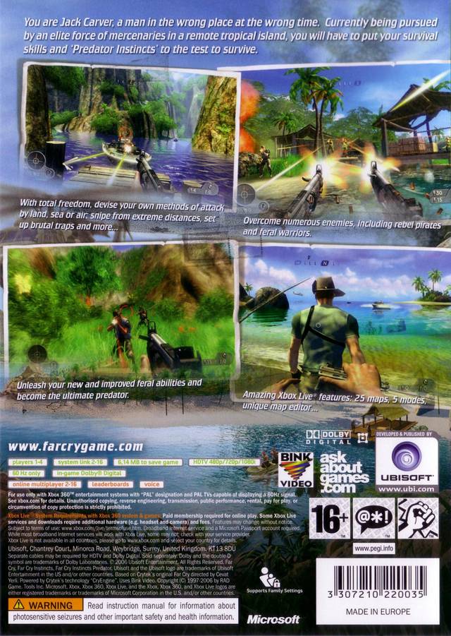 Far Cry Instincts Predator - Xbox 360 [Pre-Owned] Video Games Ubisoft   