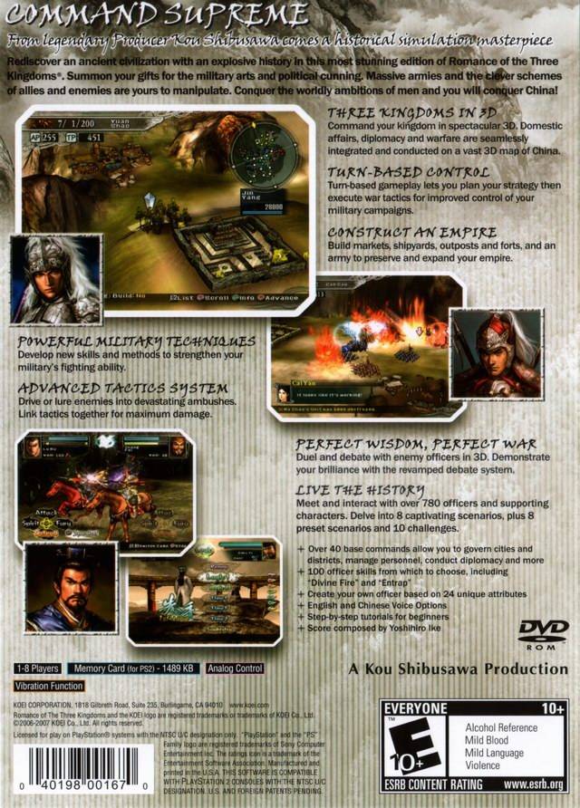 Romance of the Three Kingdoms XI - (PS2) PlayStation 2 [Pre-Owned] Video Games Koei   