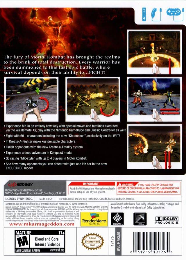 Mortal Kombat: Armageddon - Nintendo Wii [Pre-Owned] Video Games Midway   