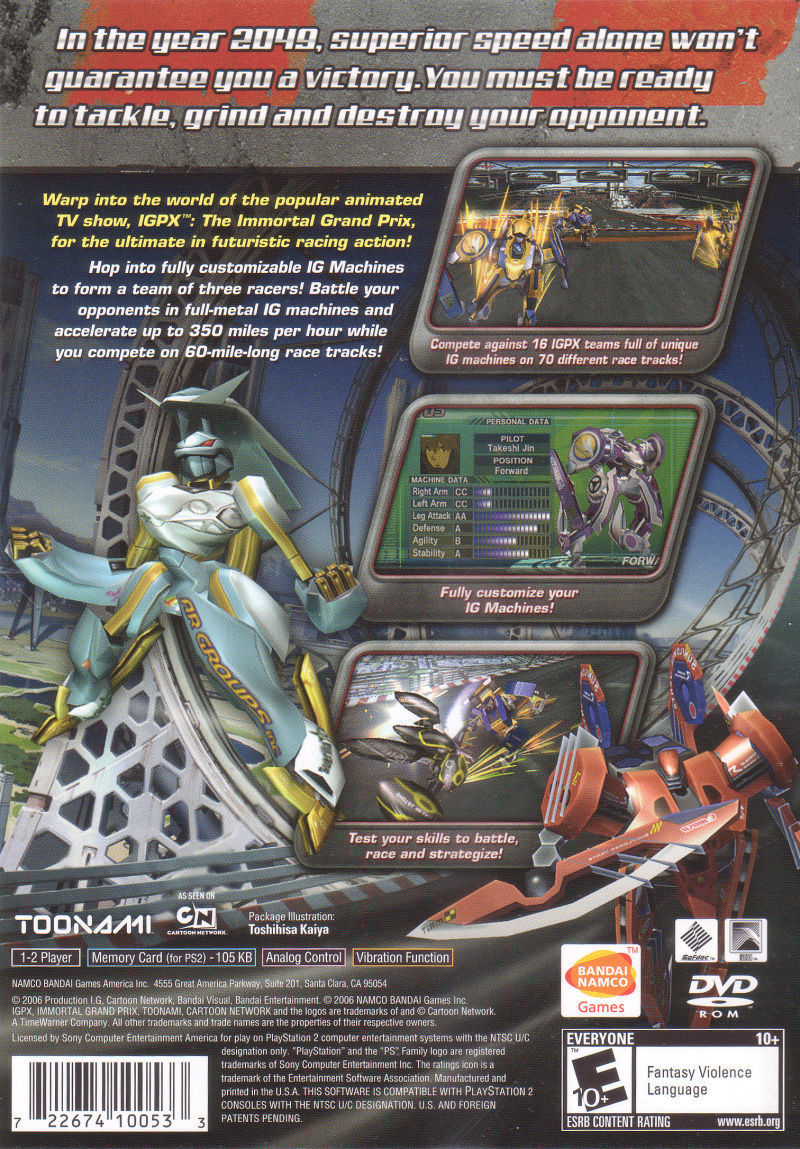 IGPX: Immortal Grand Prix - (PS2) PlayStation 2 [Pre-Owned] Video Games Bandai   