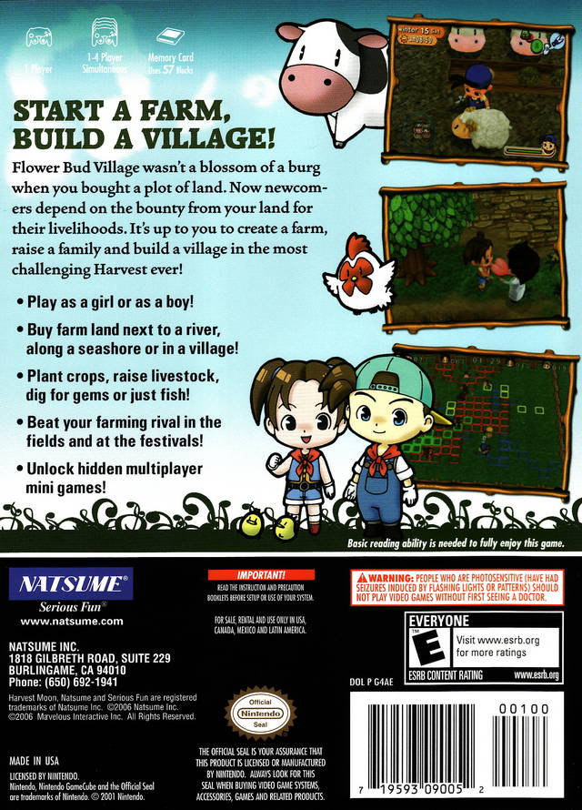 Harvest Moon: Magical Melody - (GC) GameCube [Pre-Owned] Video Games Natsume   