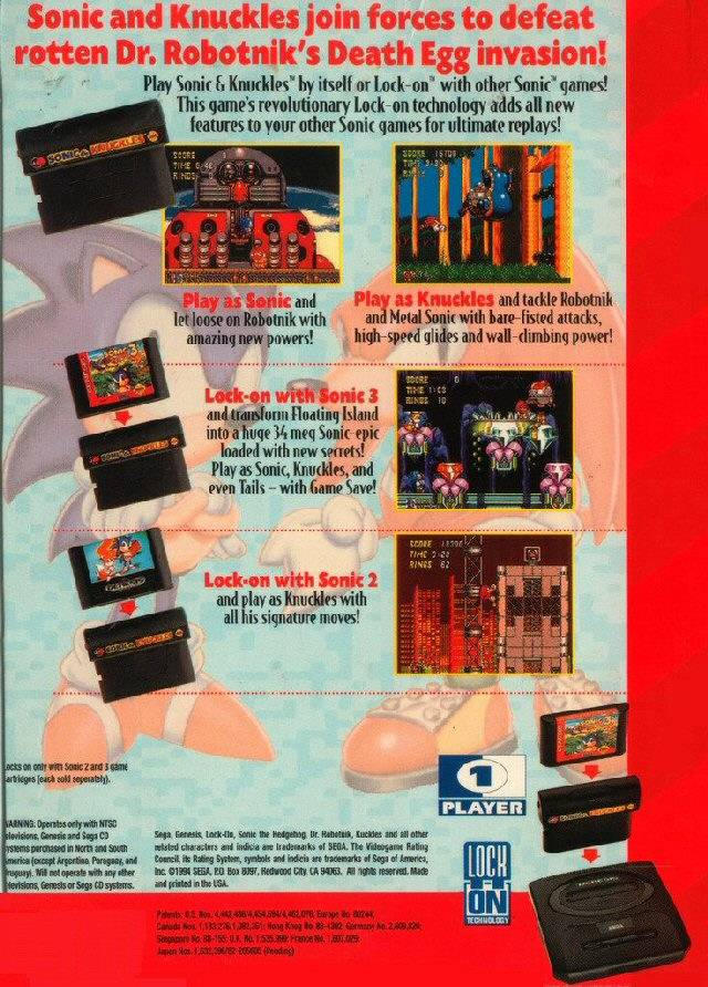 Sonic & Knuckles - (SG) SEGA Genesis [Pre-Owned] Video Games Sega   