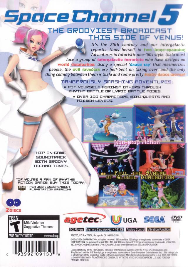 Space Channel 5: Special Edition - (PS2) PlayStation 2 [Pre-Owned] Video Games Agetec   
