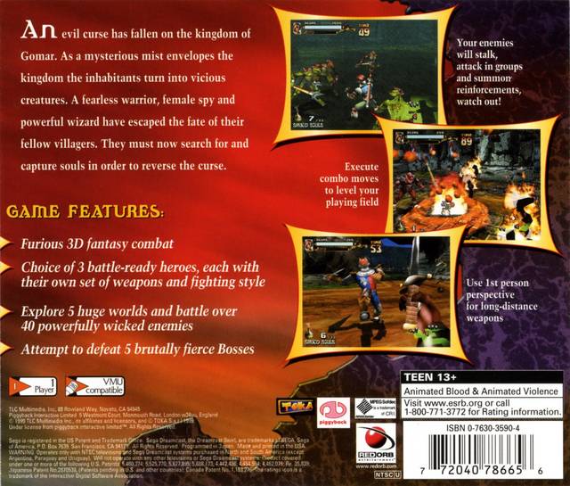 Soul Fighter - (DC) SEGA Dreamcast [Pre-Owned] Video Games Mindscape   