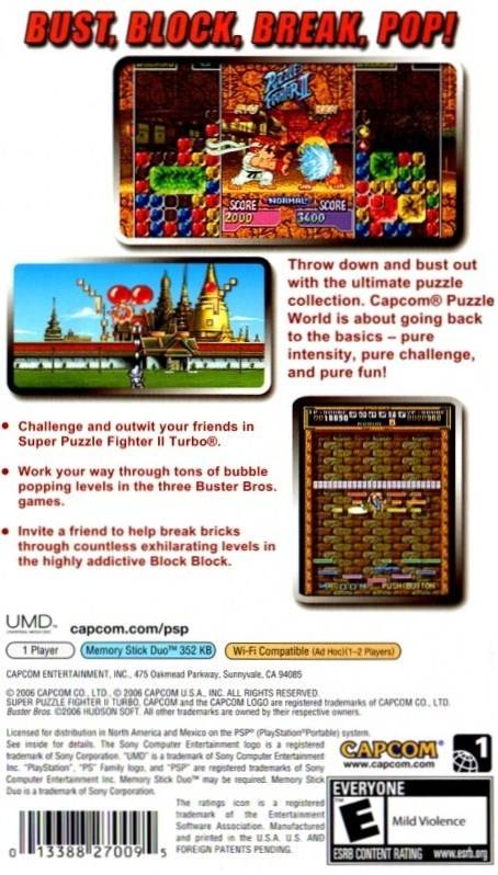 Capcom Puzzle World - Sony PSP [Pre-Owned] Video Games Capcom