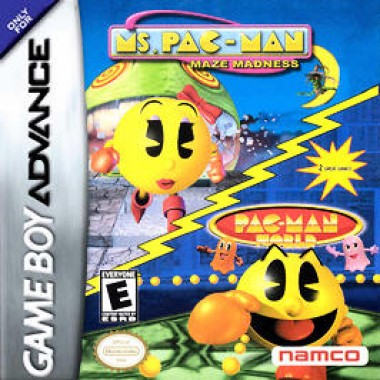 Ms. Pac-Man: Maze Madness / Pac-Man World - (GBA) Game Boy Advance [Pre-Owned] Video Games Namco   