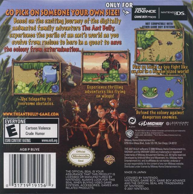 The Ant Bully - (GBA) Game Boy Advance Video Games Midway   