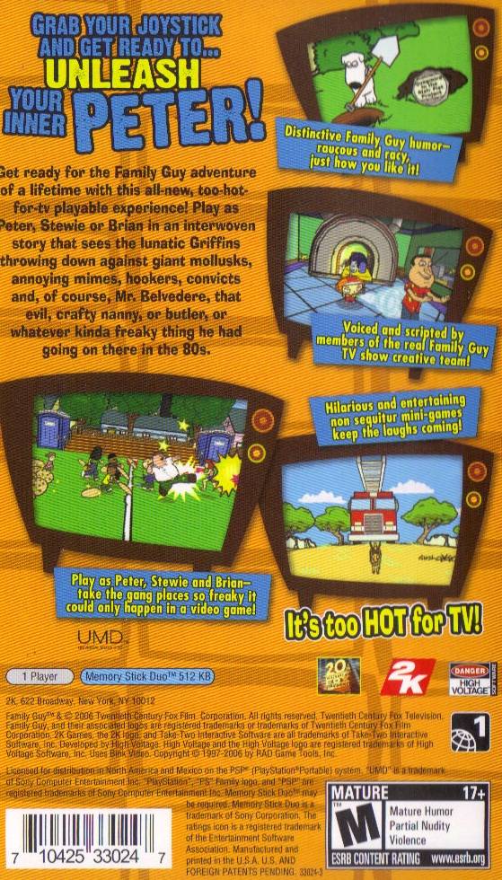 Family Guy - Sony PSP [Pre-Owned] Video Games 2K Games