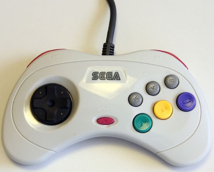 Sega Saturn Official Controller Pad (White) - (SS) Sega Saturn [Pre-Owned] Accessories SEGA   