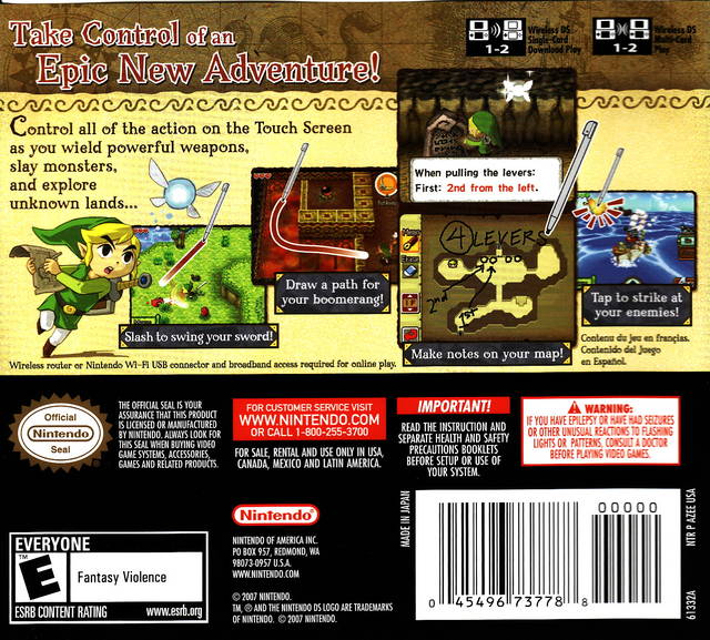 The Legend of Zelda: Phantom Hourglass (NFR) - (NDS) Nintendo DS [Pre-Owned] Video Games Nintendo   