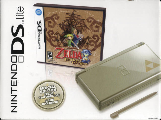 The Legend of Zelda: Phantom Hourglass (Special Edition Zelda Triforce DS Bundle) - Nintendo DS Video Games Nintendo   