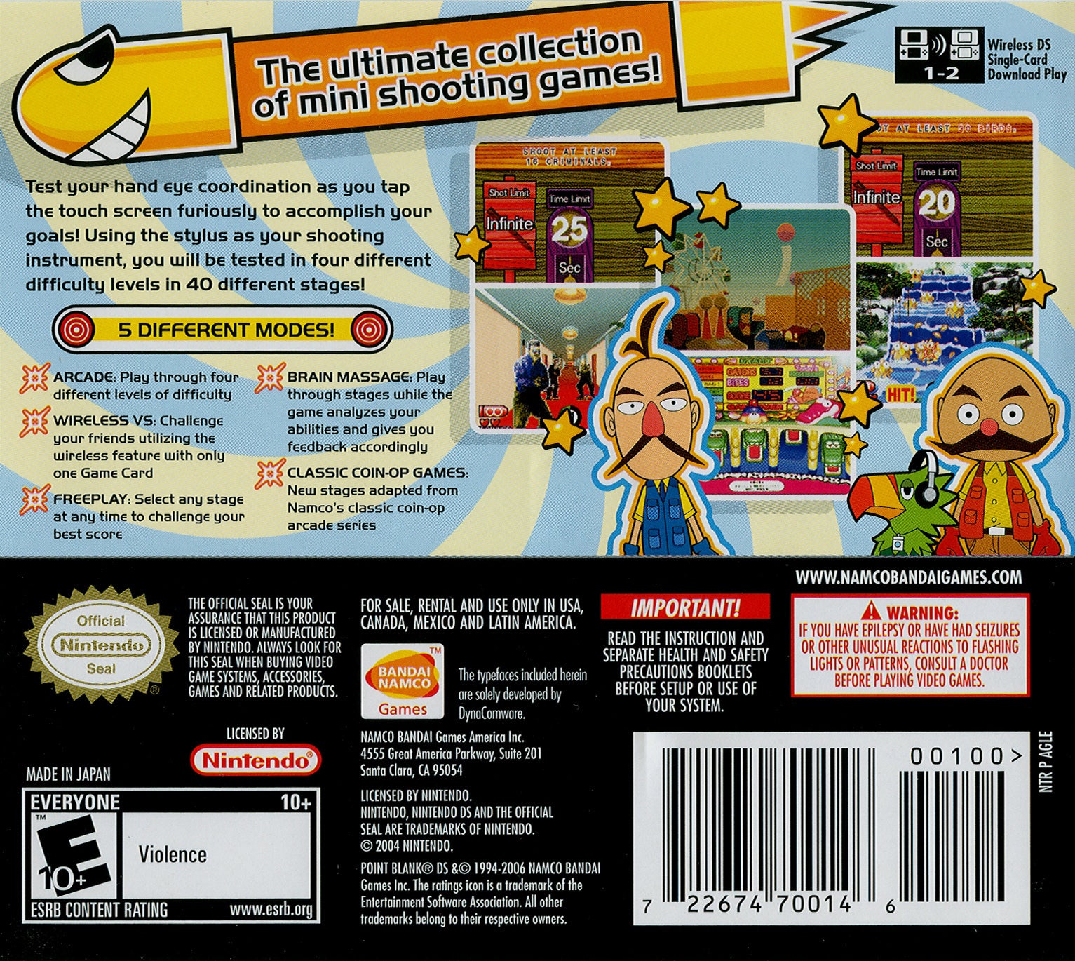 Point Blank DS - (NDS) Nintendo DS Video Games Bandai Namco Games   