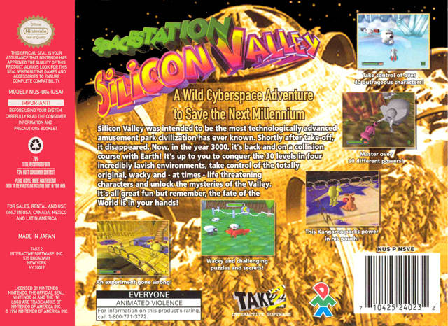 Space Station Silicon Valley - (N64) Nintendo 64 [Pre-Owned] Video Games Take-Two Interactive   