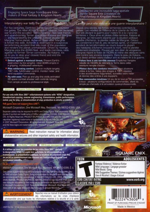 Project Sylpheed: Arc of Deception - Xbox 360 Video Games Square Enix   