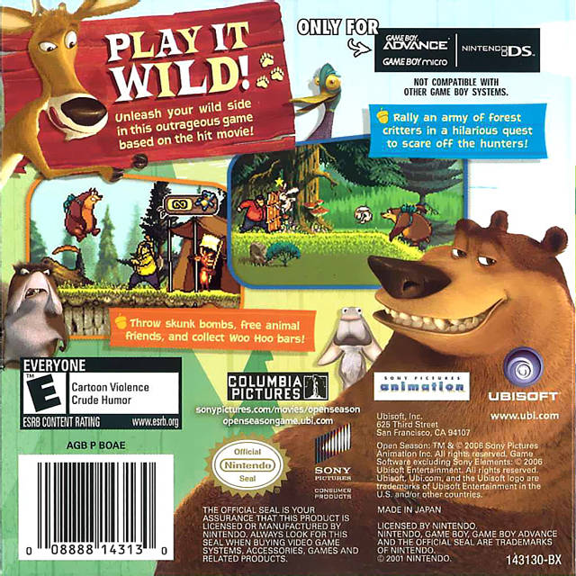 Open Season - (GBA) Game Boy Advance Video Games Ubisoft   