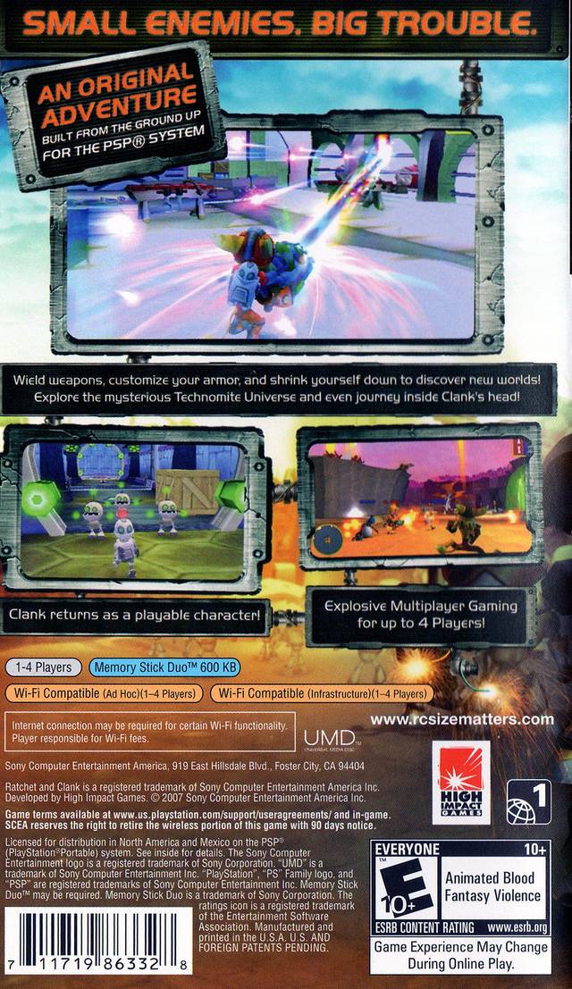 Ratchet & Clank: Size Matters - Sony PSP [Pre-Owned] Video Games SCEA   