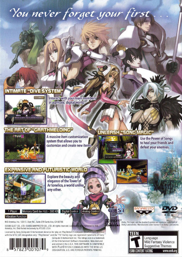 Ar tonelico: Melody of Elemia - (PS2) PlayStation 2 Video Games NIS America   