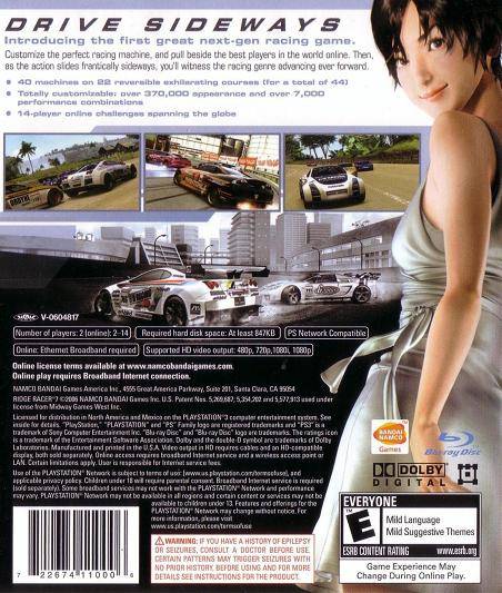 Ridge Racer 7 - (PS3) PlayStation 3 [Pre-Owned] Video Games Namco Bandai Games   
