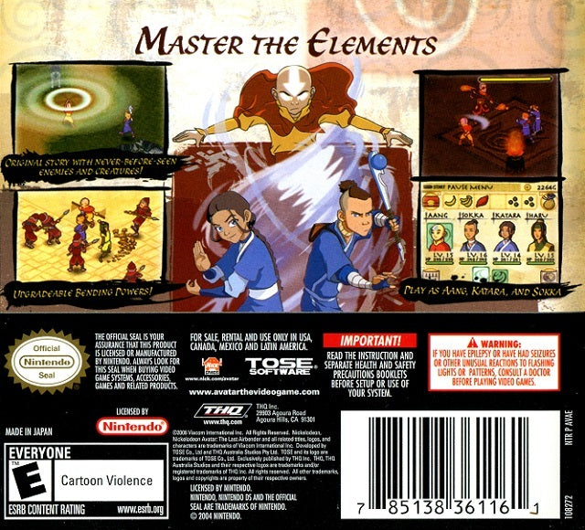 Avatar: The Last Airbender - (NDS) Nintendo DS [Pre-Owned] Video Games THQ   