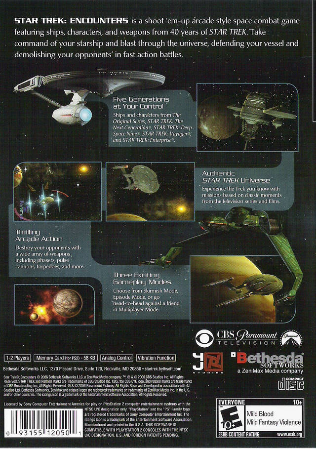 Star Trek: Encounters - PlayStation 2 Video Games Bethesda Softworks   