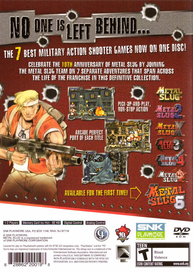 Metal Slug Anthology - (PS2) PlayStation 2 Video Games SNK Playmore   