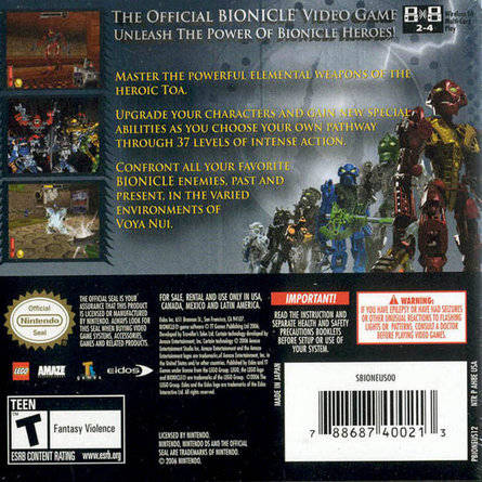 Bionicle Heroes - Nintendo DS Video Games Eidos Interactive   