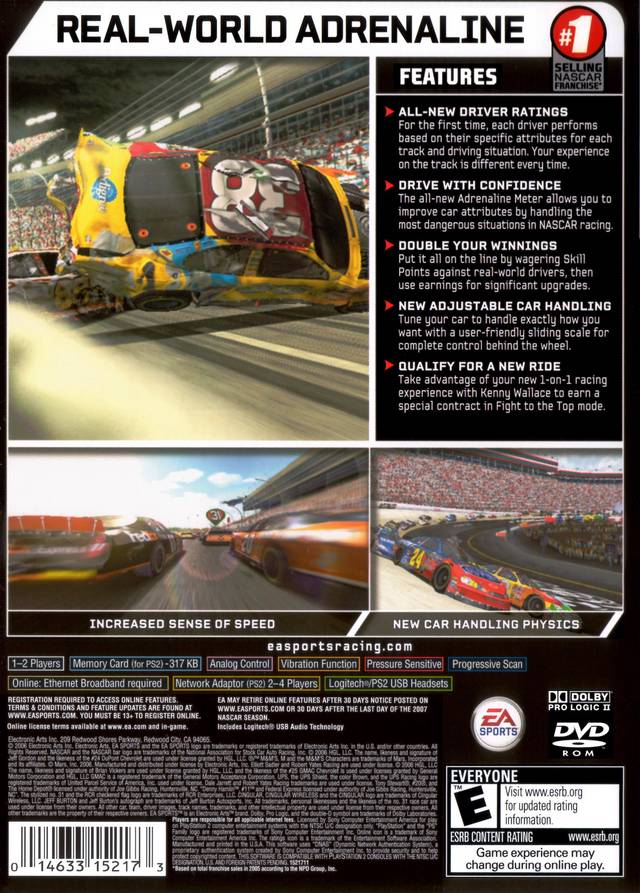 NASCAR 07 - (PS2) PlayStation 2 Video Games EA Sports   