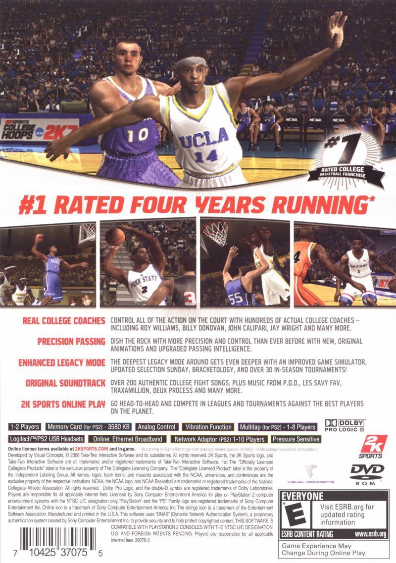 College Hoops 2K7 - (PS2) PlayStation 2 [Pre-Owned] Video Games 2K Sports   