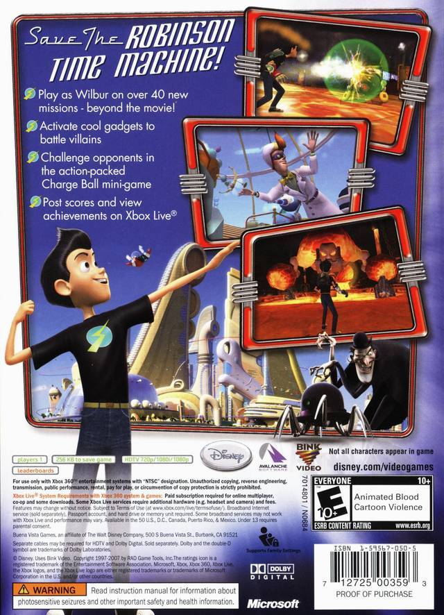 Disney's Meet the Robinsons - Xbox 360 Video Games Disney Interactive Studios   