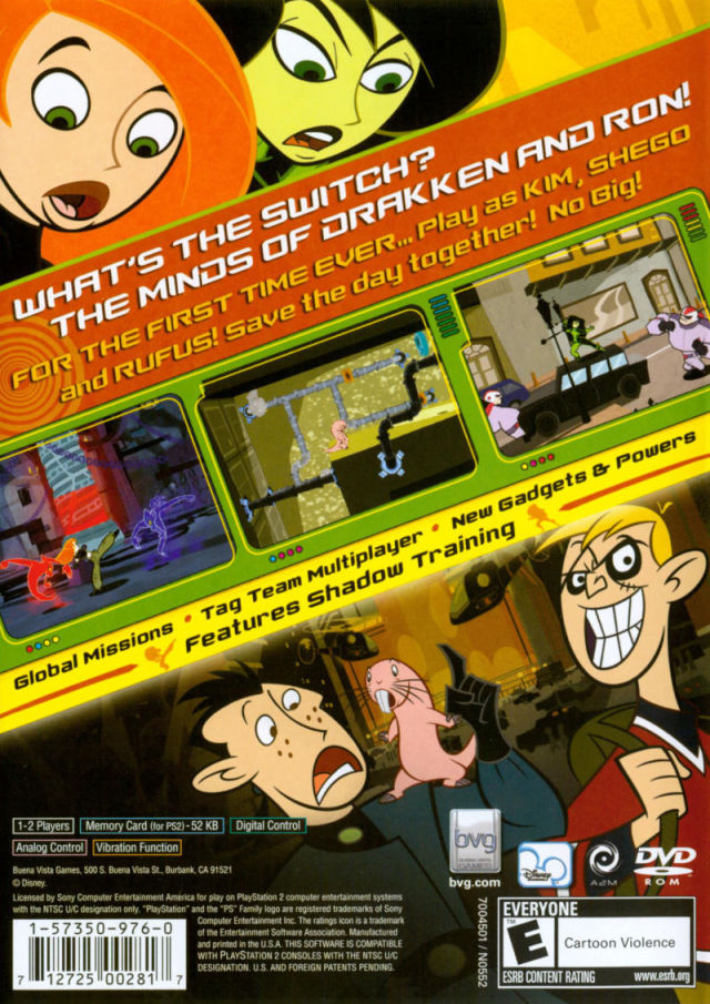 Kim Possible: What's the Switch? - (PS2) PlayStation 2 [Pre-Owned] Video Games Buena Vista Games   
