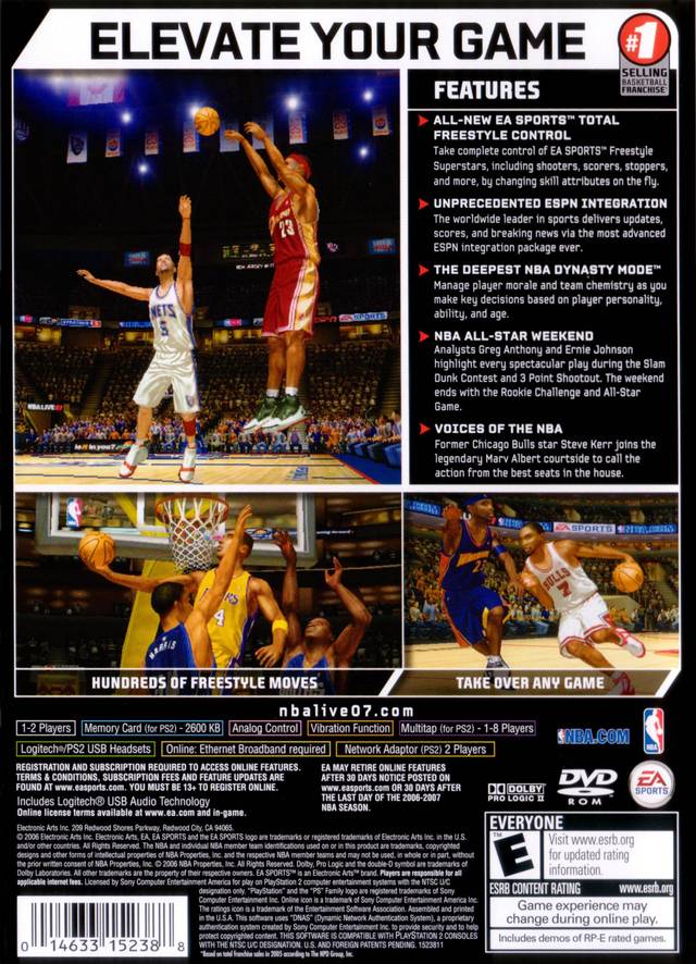 NBA Live 07 - (PS2) PlayStation 2 [Pre-Owned] Video Games EA Sports   