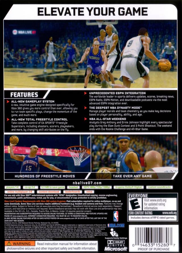 NBA Live 07 - Xbox 360 [Pre-Owned] Video Games EA Sports   