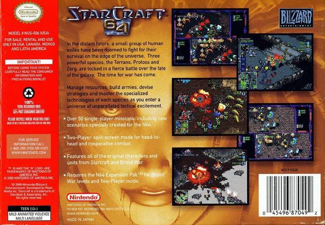 StarCraft 64 - (N64) Nintendo 64 [Pre-Owned] Video Games Nintendo   