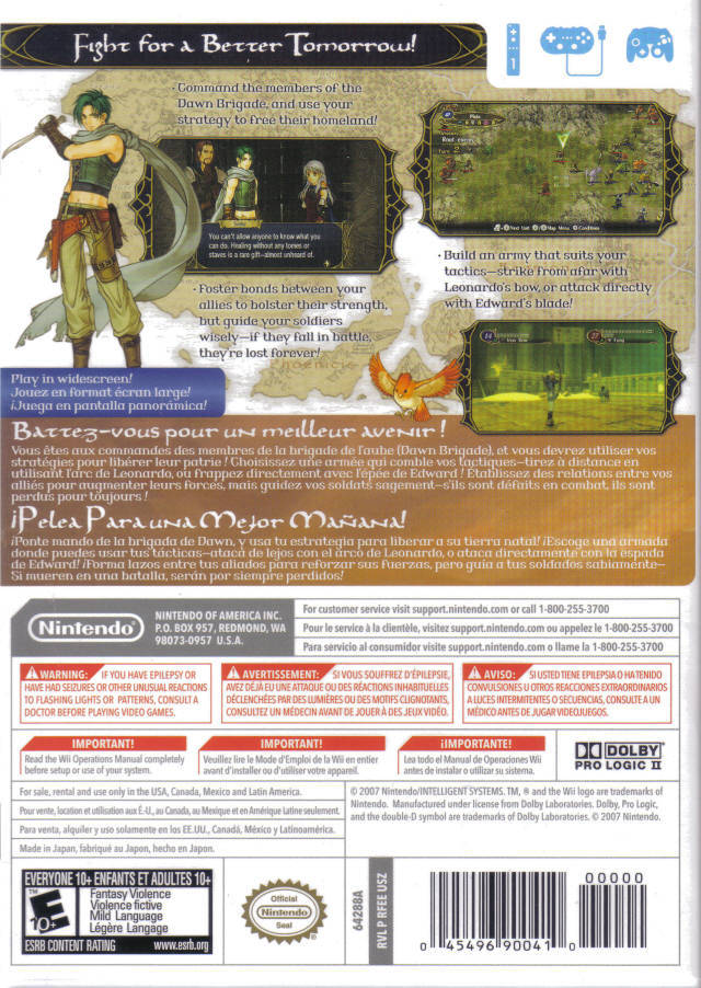 Fire Emblem: Radiant Dawn - Nintendo Wii Video Games Nintendo   