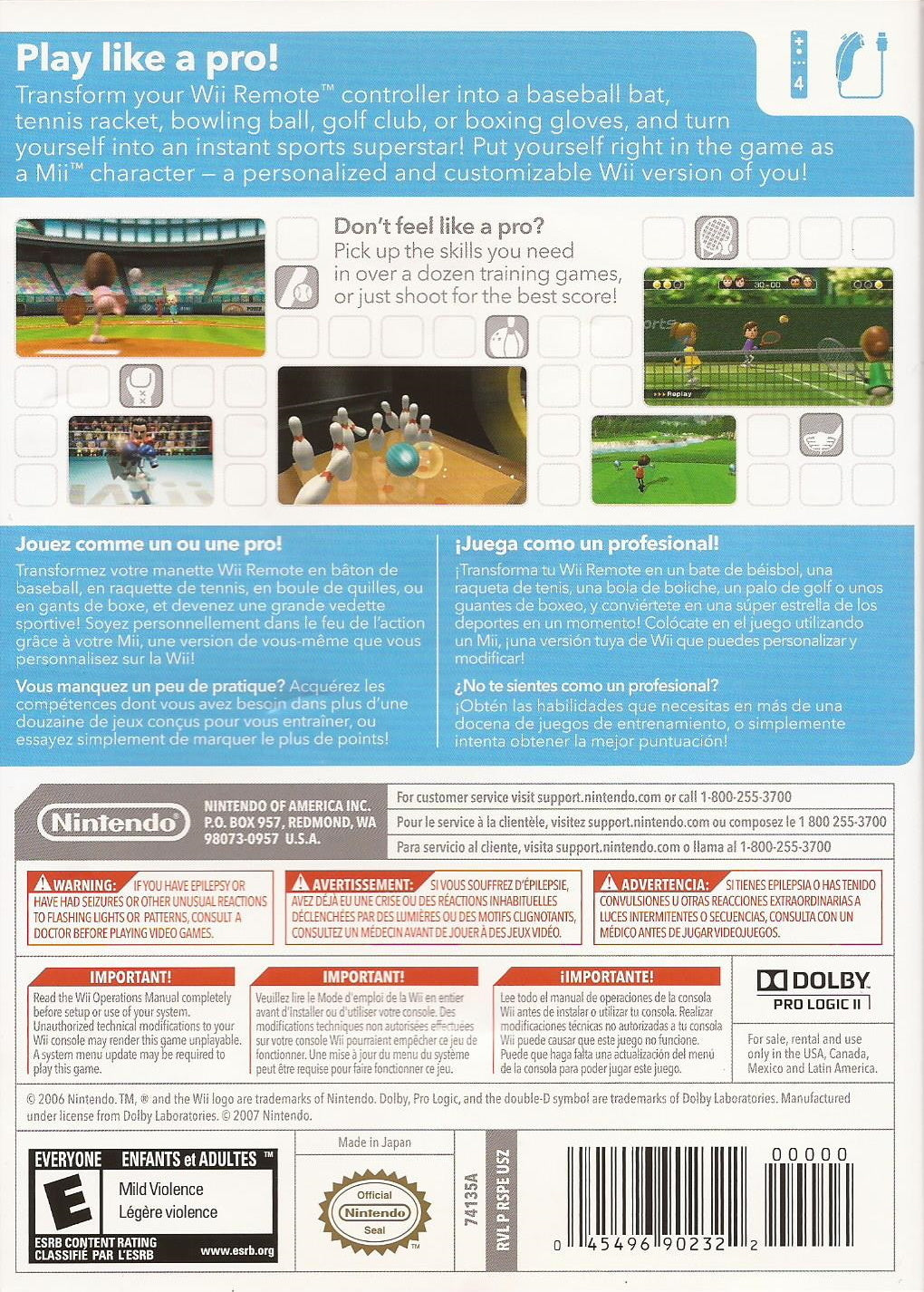 Wii Sports (Nintendo Selects)  - Nintendo Wii [Pre-Owned] Video Games Nintendo   