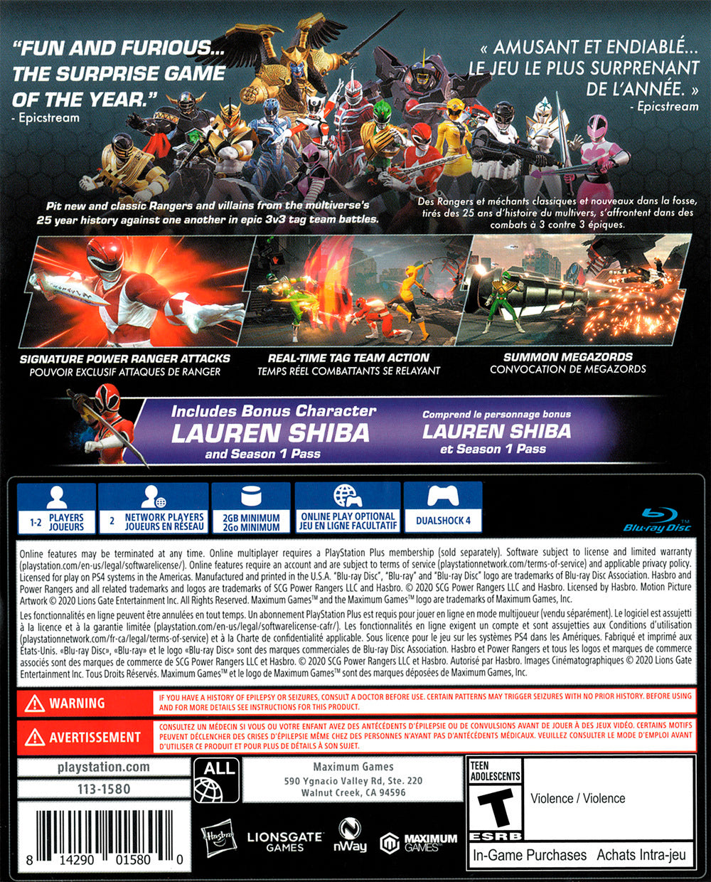 Power Rangers: Battle for the Grid (Collector's Edition) - (PS4) PlayStation 4 [Pre-Owned] Video Games Maximum Games
