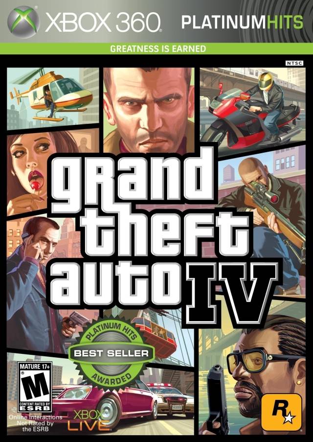 Grand Theft Auto IV (Platinum Hits) - Xbox 360 [Pre-Owned] Video Games Rockstar Games   