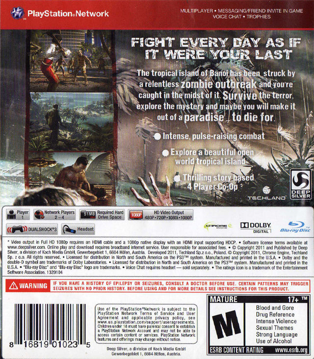 Dead Island: Game of the Year Edition (Greatest Hits) - (PS3