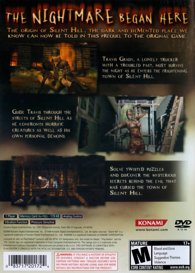 Silent Hill: Origins - (PS2) PlayStation 2 [Pre-Owned] | J&L Game