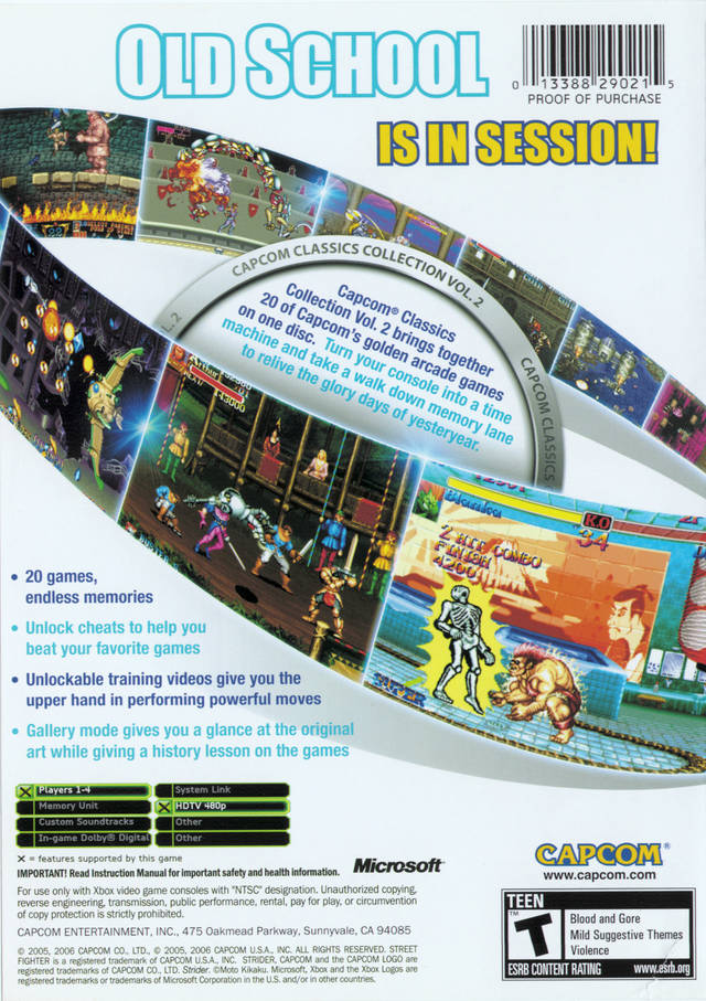 Capcom Classics Collection Volume 2 - Xbox Video Games Capcom   